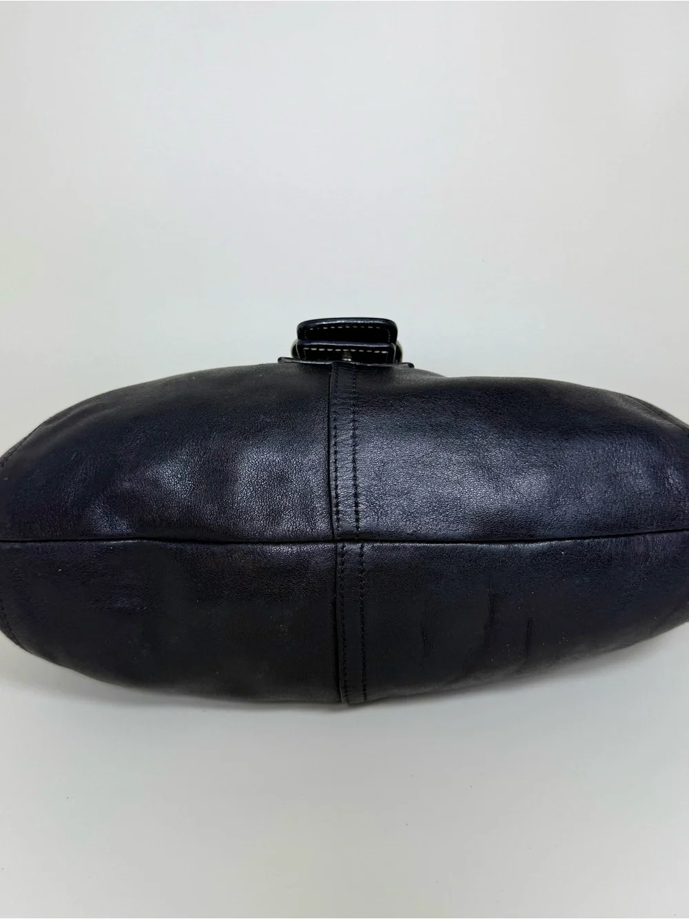 Coach 9282 Black Leather Soho Ergo Buckle Hobo Shoulder Bag Y2K
